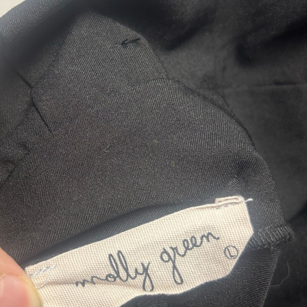Molly Green Tie-Waist Dress Pants Black Size Large - Picture 3 of 4